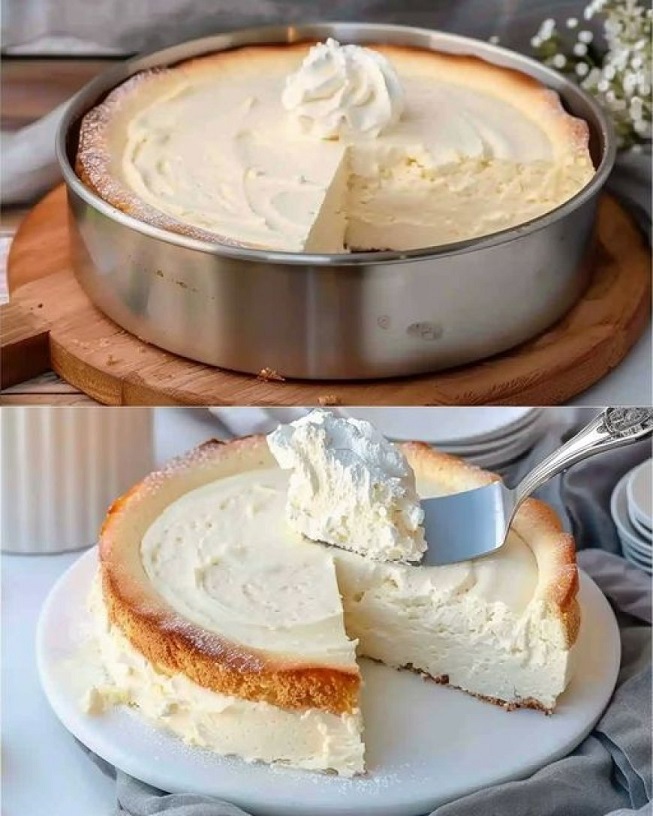 Jedes Stück zergeht auf der Zunge: Quarkkuchen ohne Boden, in nur 5 Minuten vorbereitet!