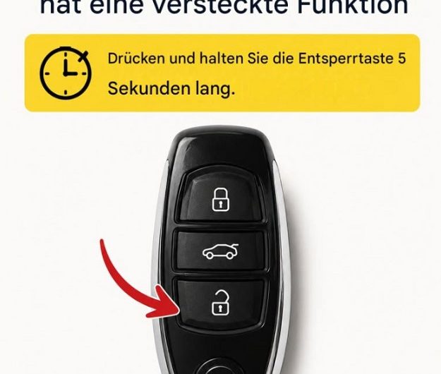 Autoschlüssel-Trick: Diese versteckte Funktion kennen viele Autofahrer nicht – probieren Sie es aus!