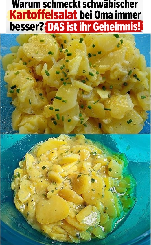 Schwäbischer Kartoffelsalat wie bei Oma – das Geheimnis liegt in der warmen Brühe!