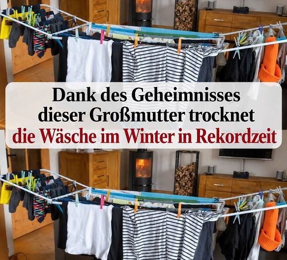 Der Wäsche-Trick unserer Großmütter: So trocknet Kleidung im Winter schneller